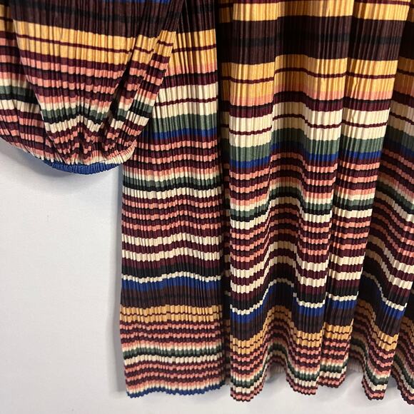 ZARA Micro Pleated Dress Size Medium - Picture 8 of 11